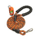 Orange Black Westalee Polyester Reflective Dog Rope