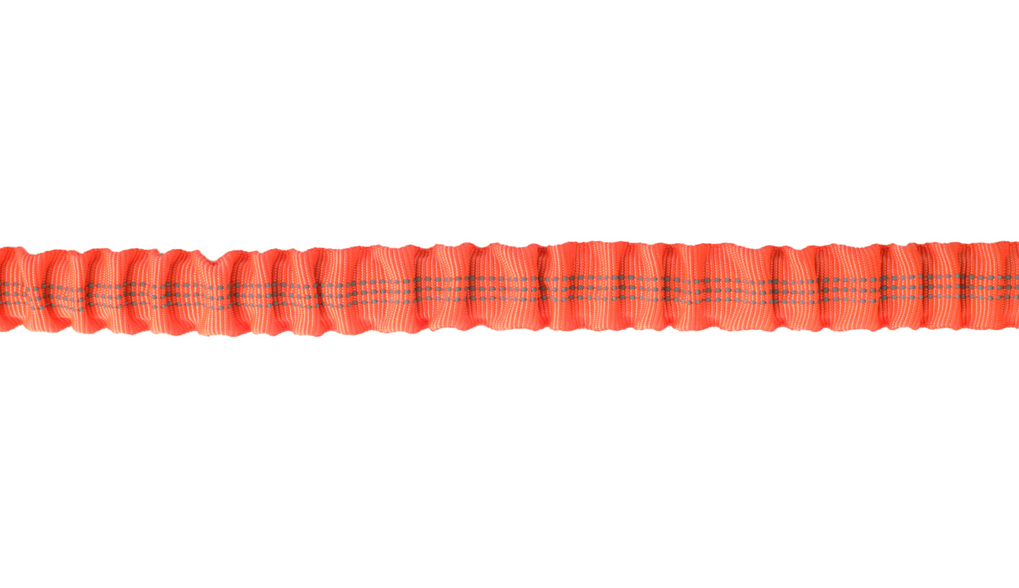 Orange Nylon Full Bungee Dog Leash