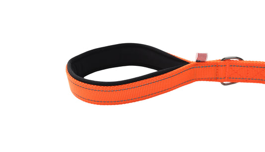 Orange Polyester Full Bungee Dog Leash