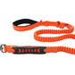 Orange Polyester Full Bungee Dog Leash