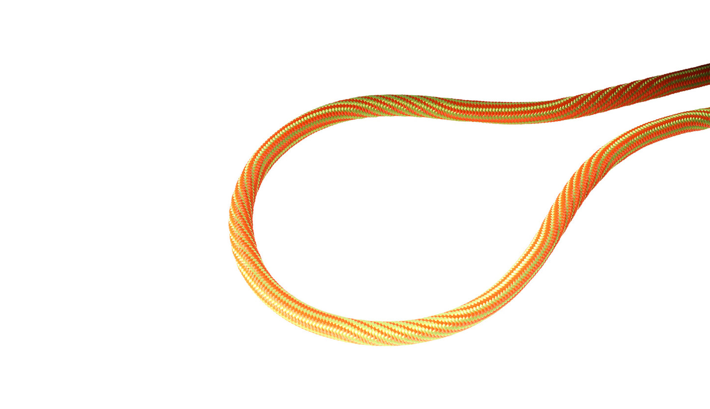 Orange Yellow Serpentine Polyester Non Reflective Dog Rope