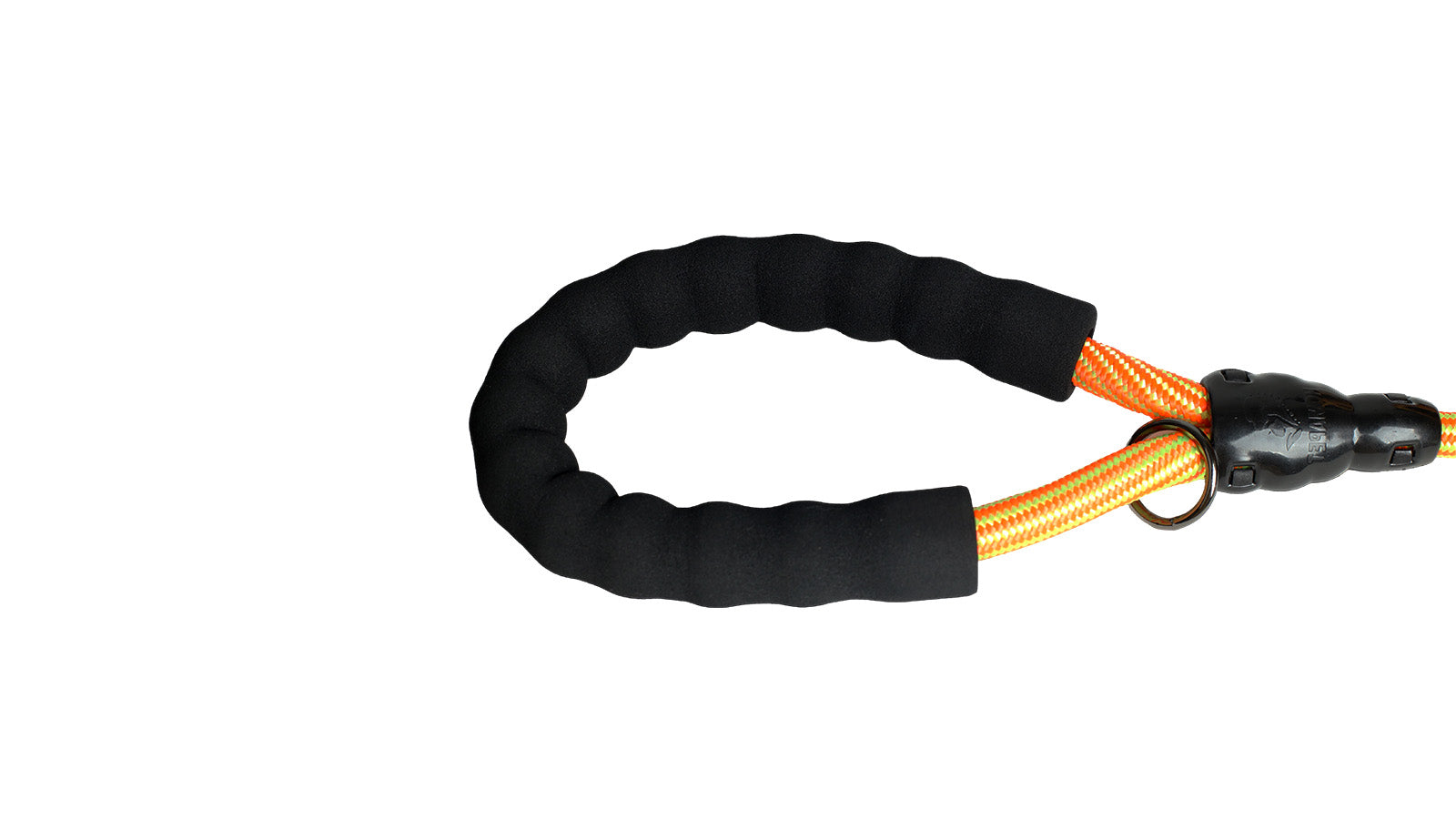 Black - Light Grey Serpentine Polyester Non Reflective Dog Rope