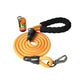 Orange Yellow Serpentine Polyester Non Reflective Dog Rope