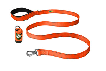 F Orange Nylon Dog Leash
