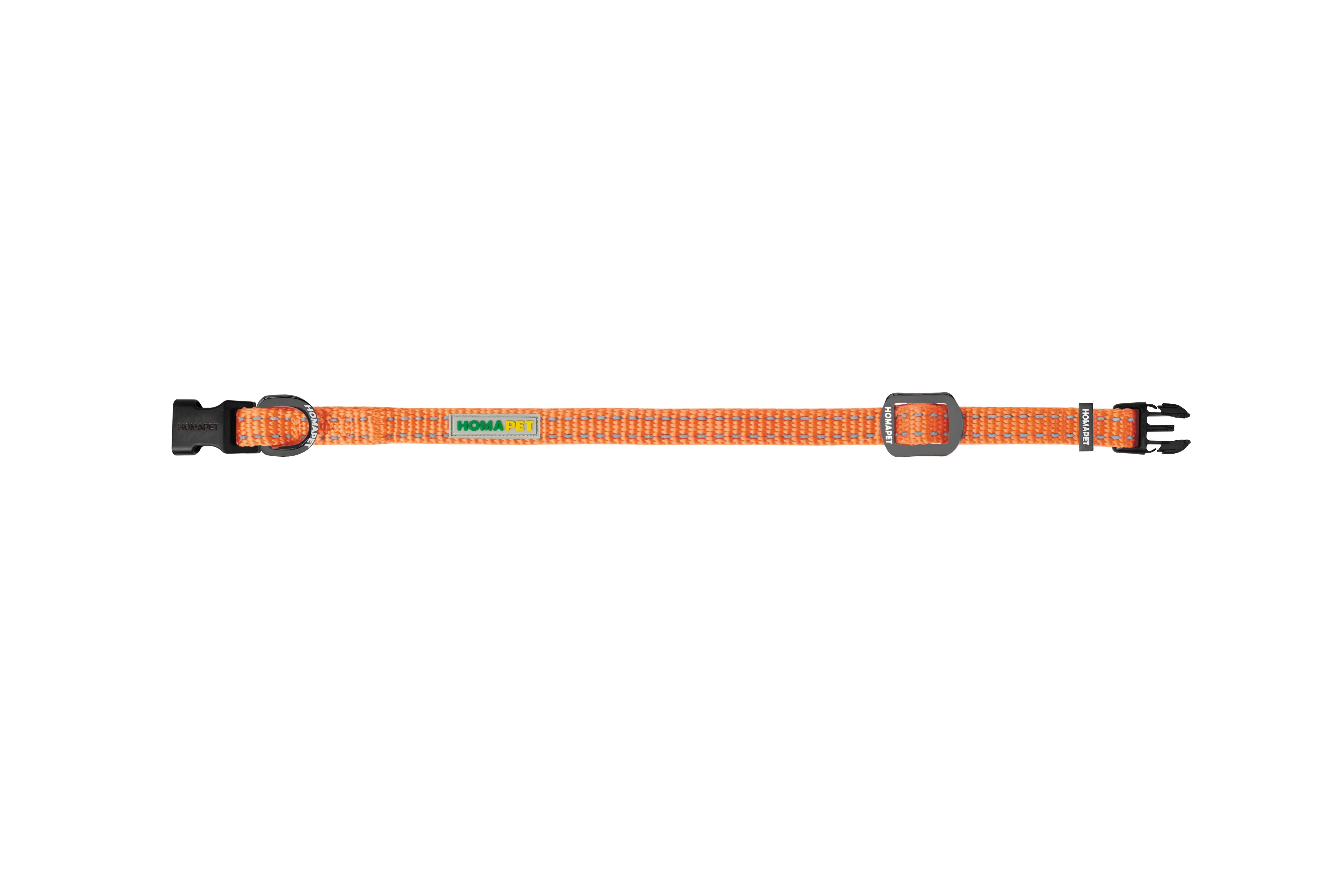 Orange Nylon Dog Collar XS