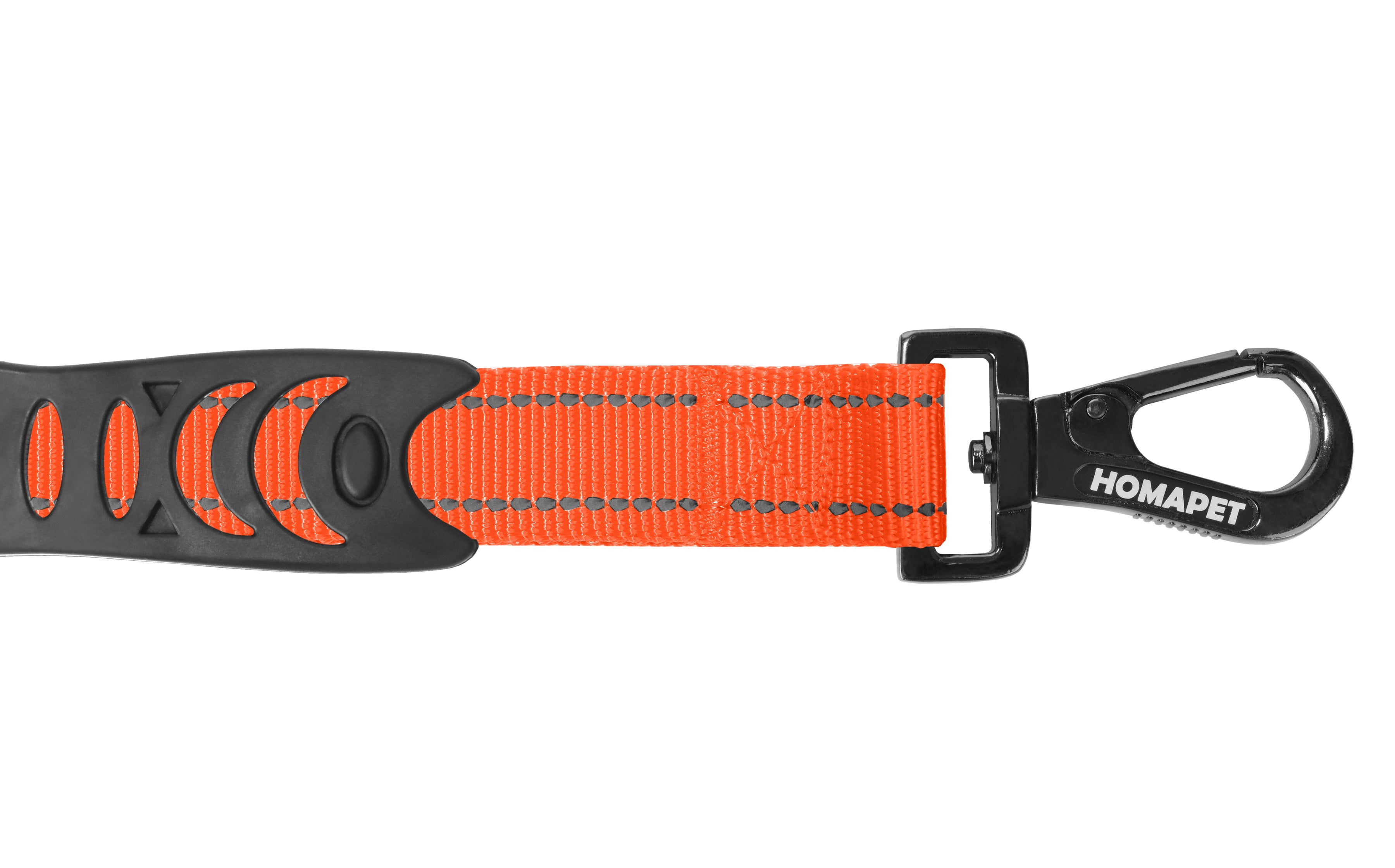 Orange Polyester Full Bungee Dog Leash