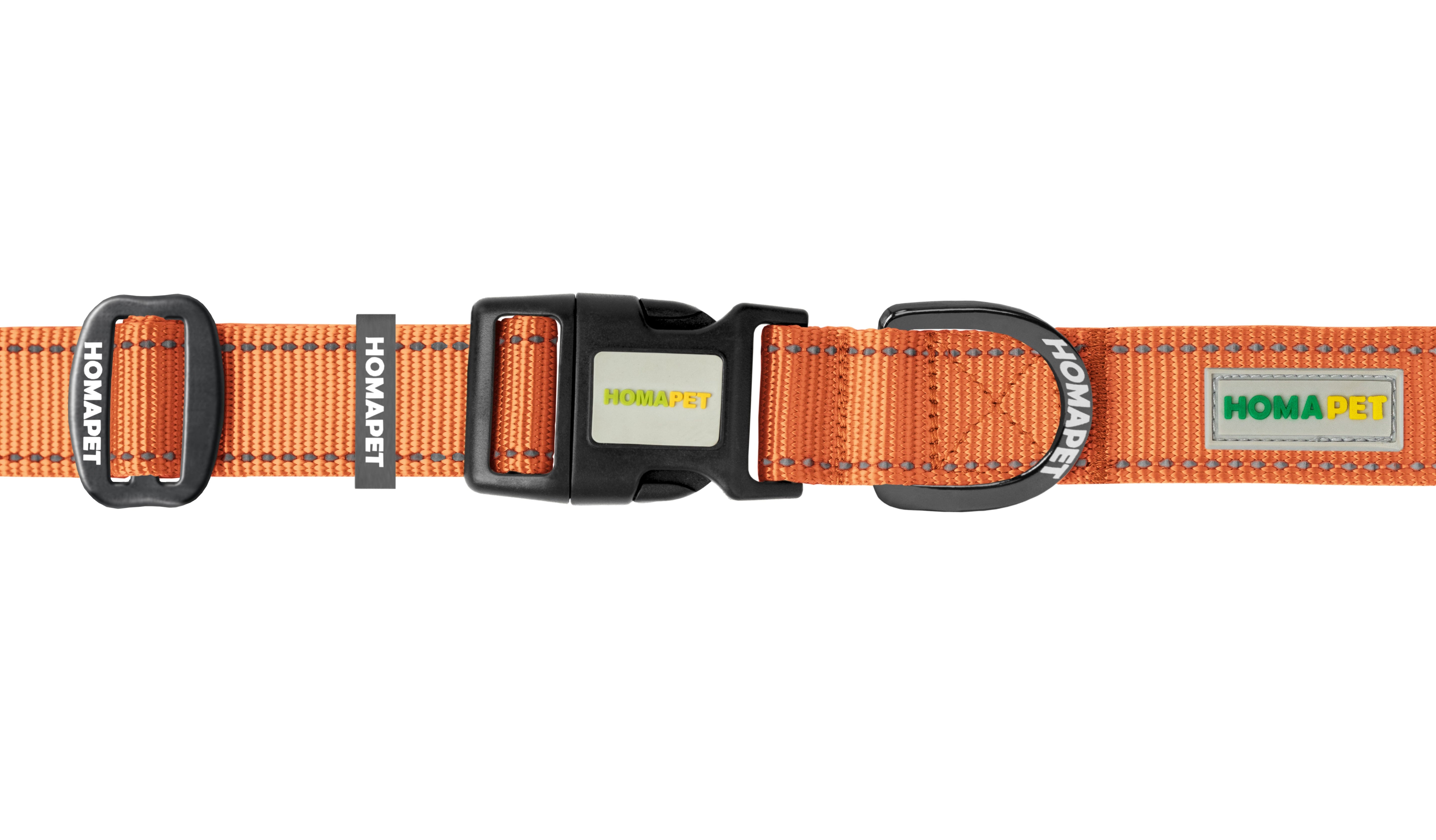Orange Nylon Dog Collar