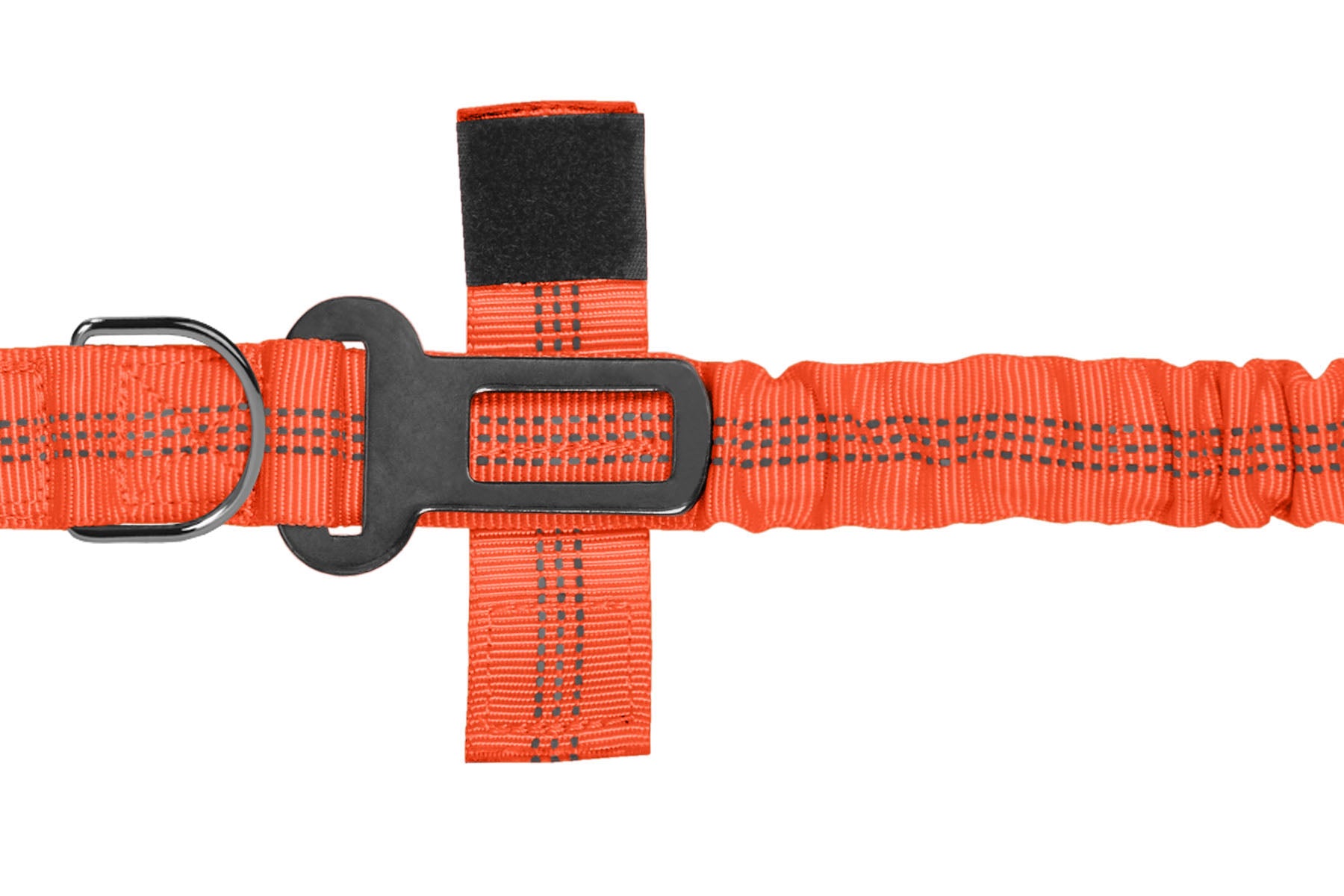 Orange Nylon Full Bungee Dog Leash