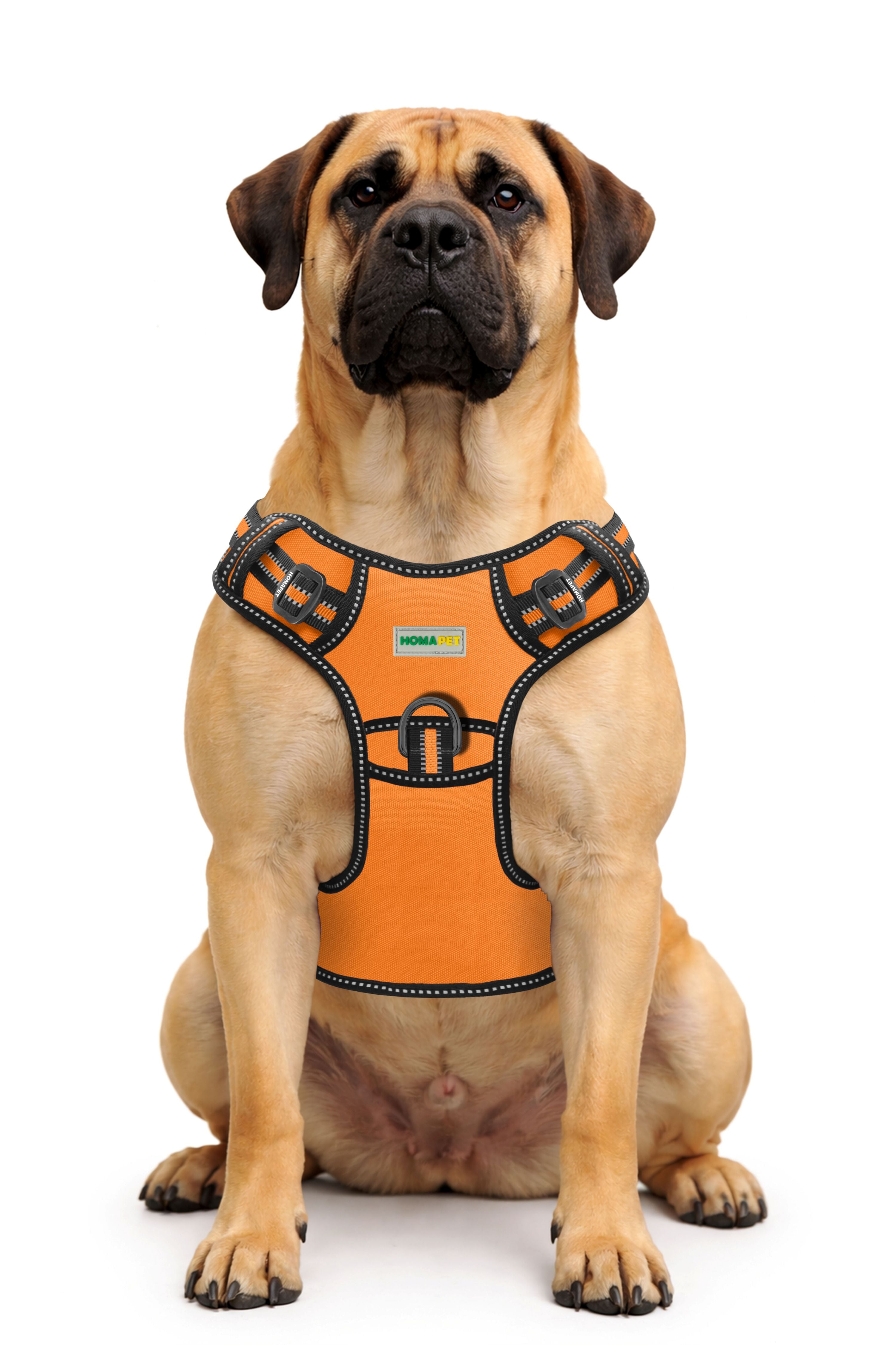 Orange Tactical Dog Harness