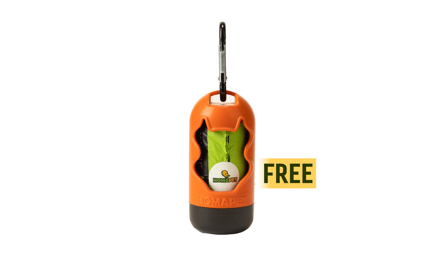 Orange Polyester Full Bungee Dog Leash