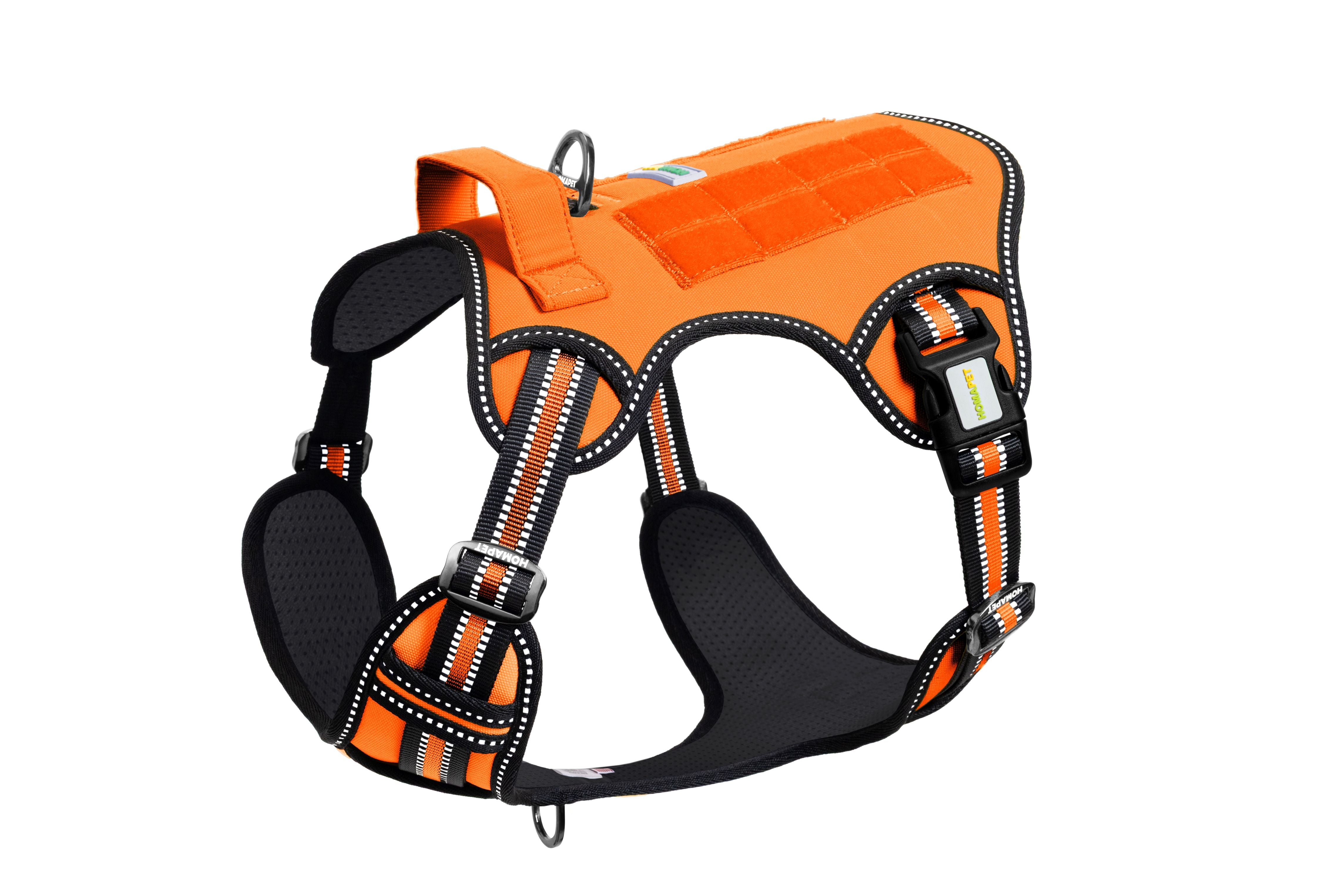 Orange Tactical Dog Harness