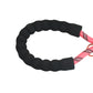 Pink - Black Braided Polyester Reflective Dog Rope