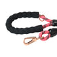 Pink - Black Braided Polyester Reflective Dog Rope