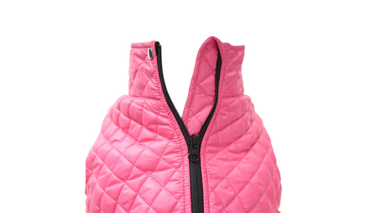 Pink Dog Quilted Jacket - Flat