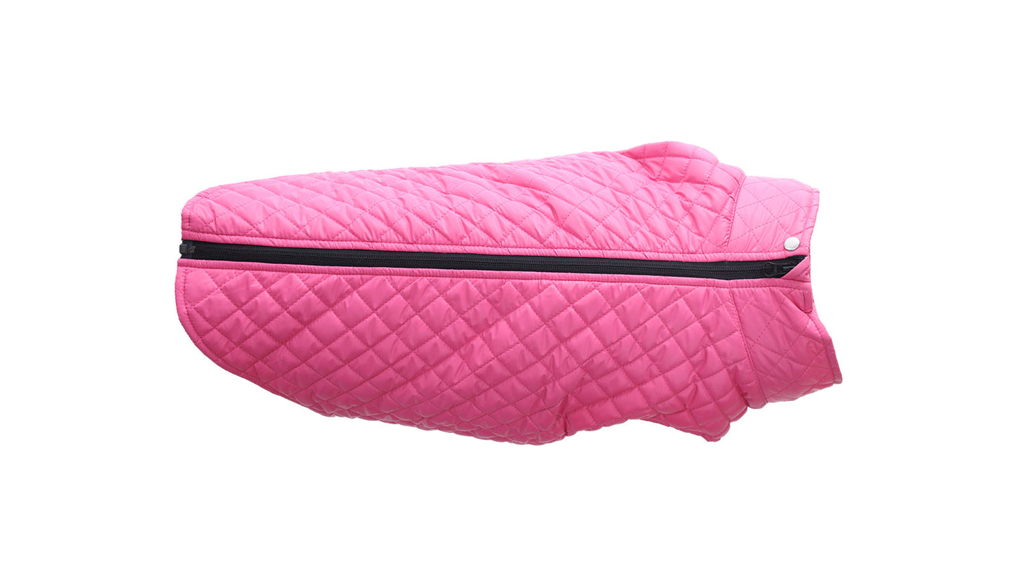 Pink Dog Quilted Jacket - Flat