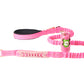 Pink Nylon Full Bungee Dog Leash