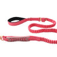 Pink Polyester Full Bungee Dog Leash