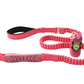 Pink Polyester Full Bungee Dog Leash