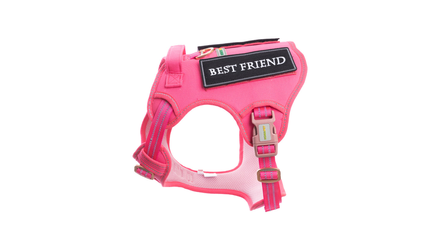 Pink Tactical Dog Harness