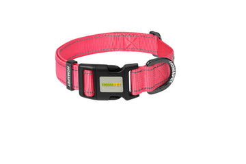 Pink Nylon Dog Collar