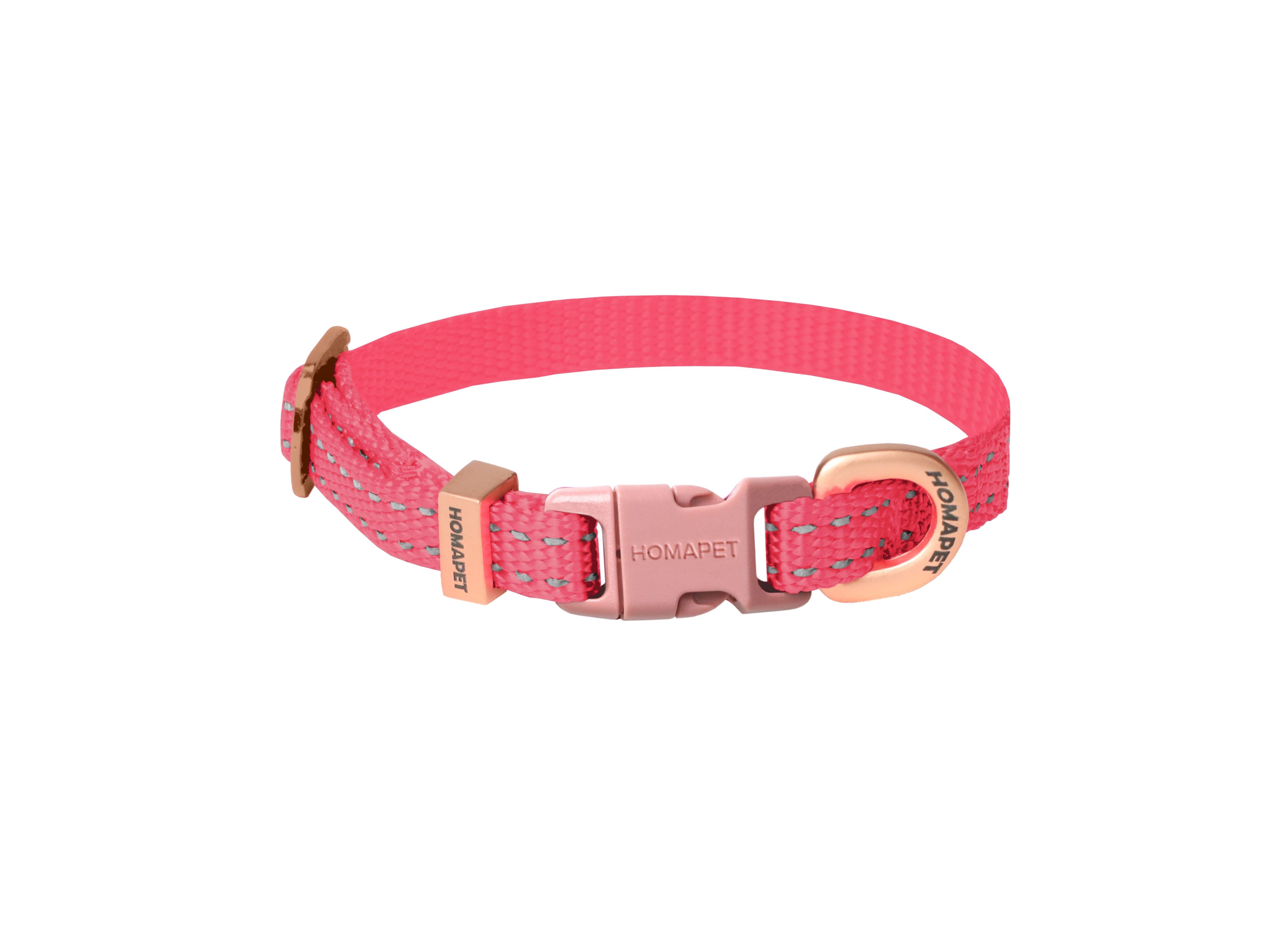 Pink Nylon Dog Collar XS