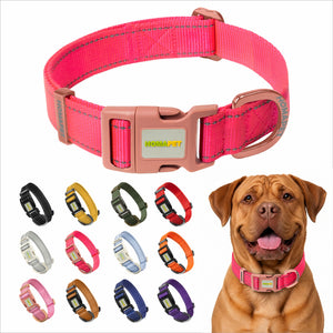 Pink Nylon Dog Collar