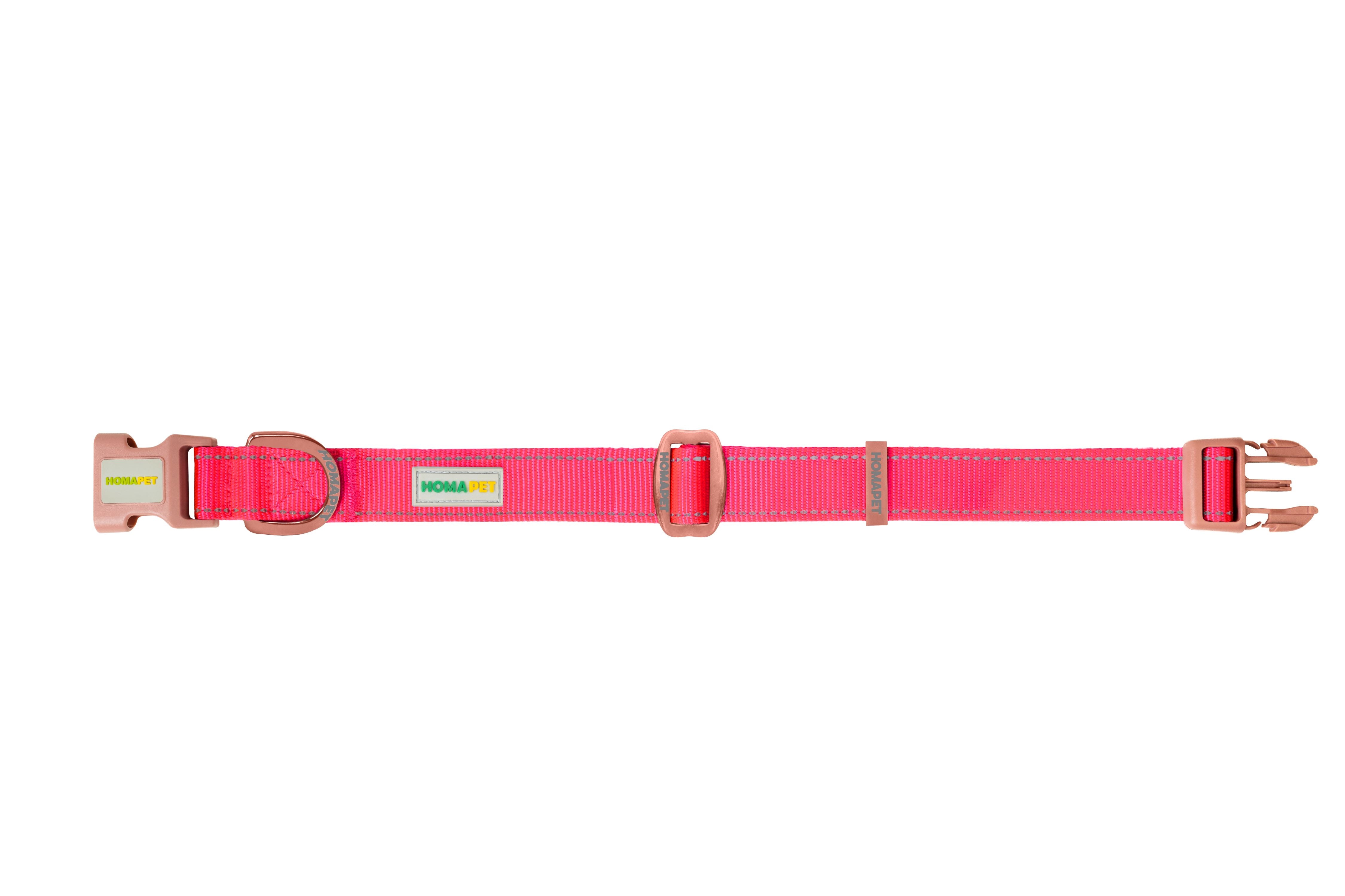 Pink Nylon Dog Collar