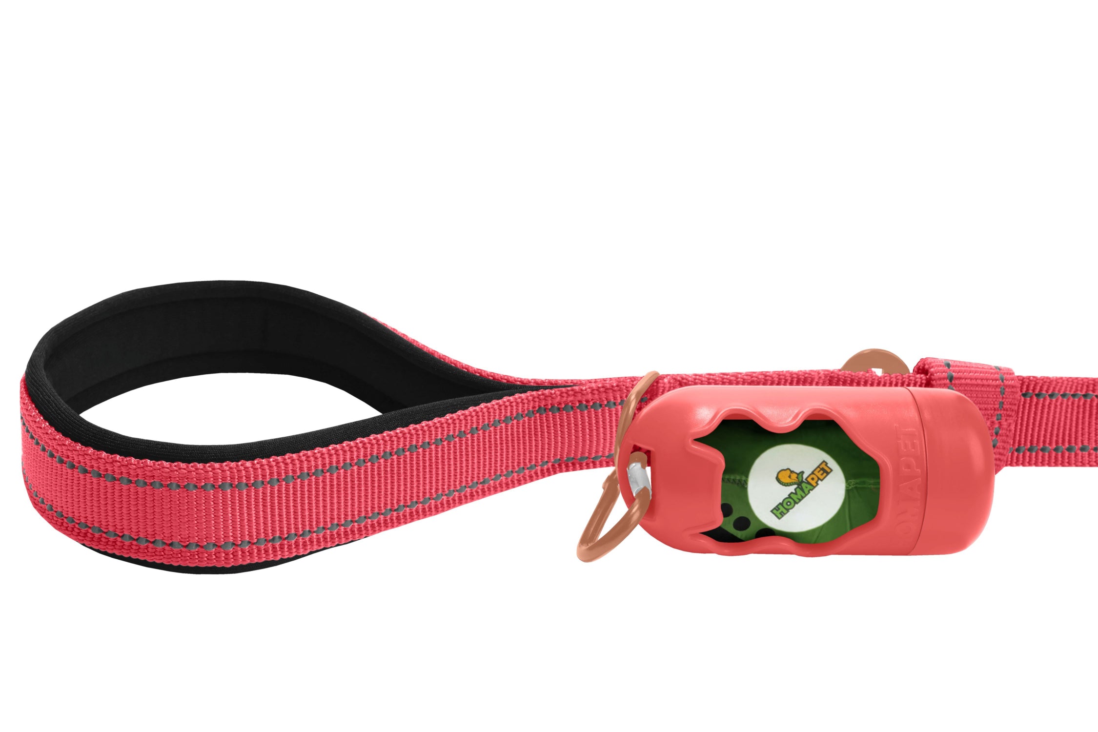 Pink Polyester Full Bungee Dog Leash