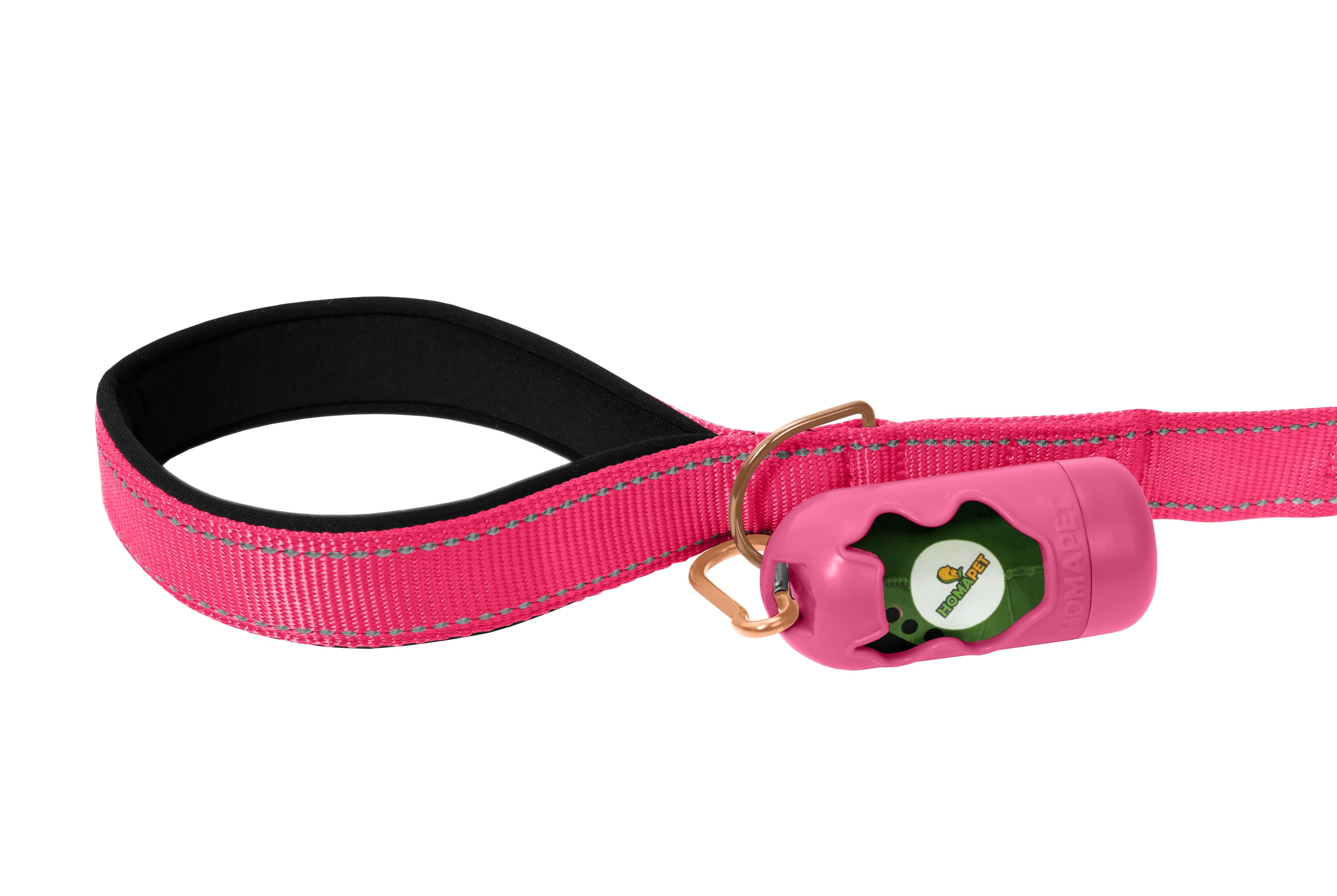 Pink Nylon Dog Leash