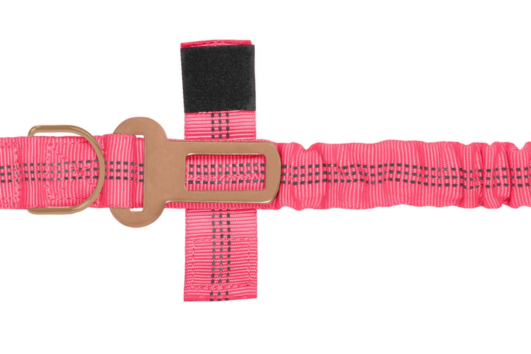Pink Nylon Full Bungee Dog Leash