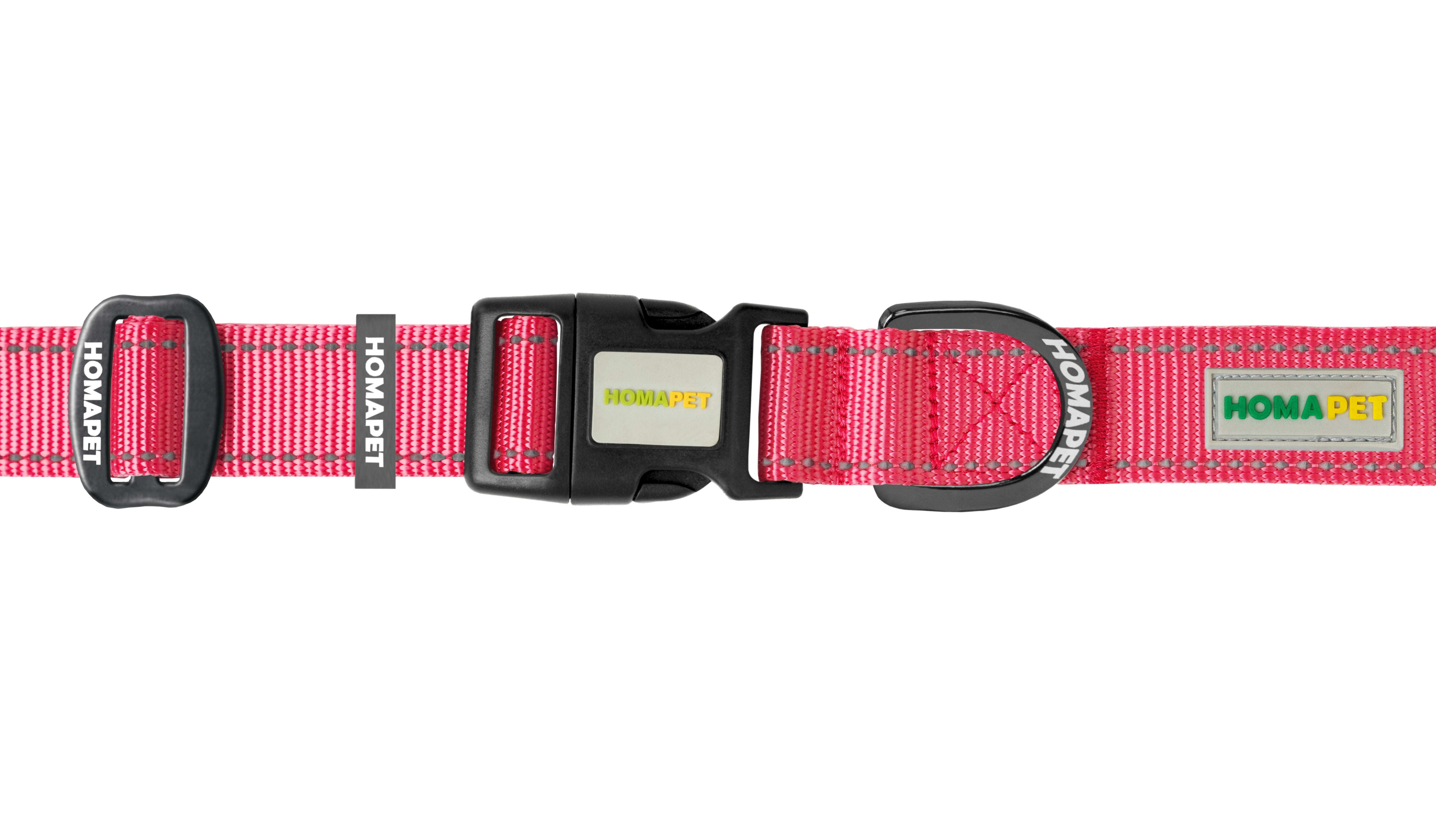 Pink Nylon Dog Collar