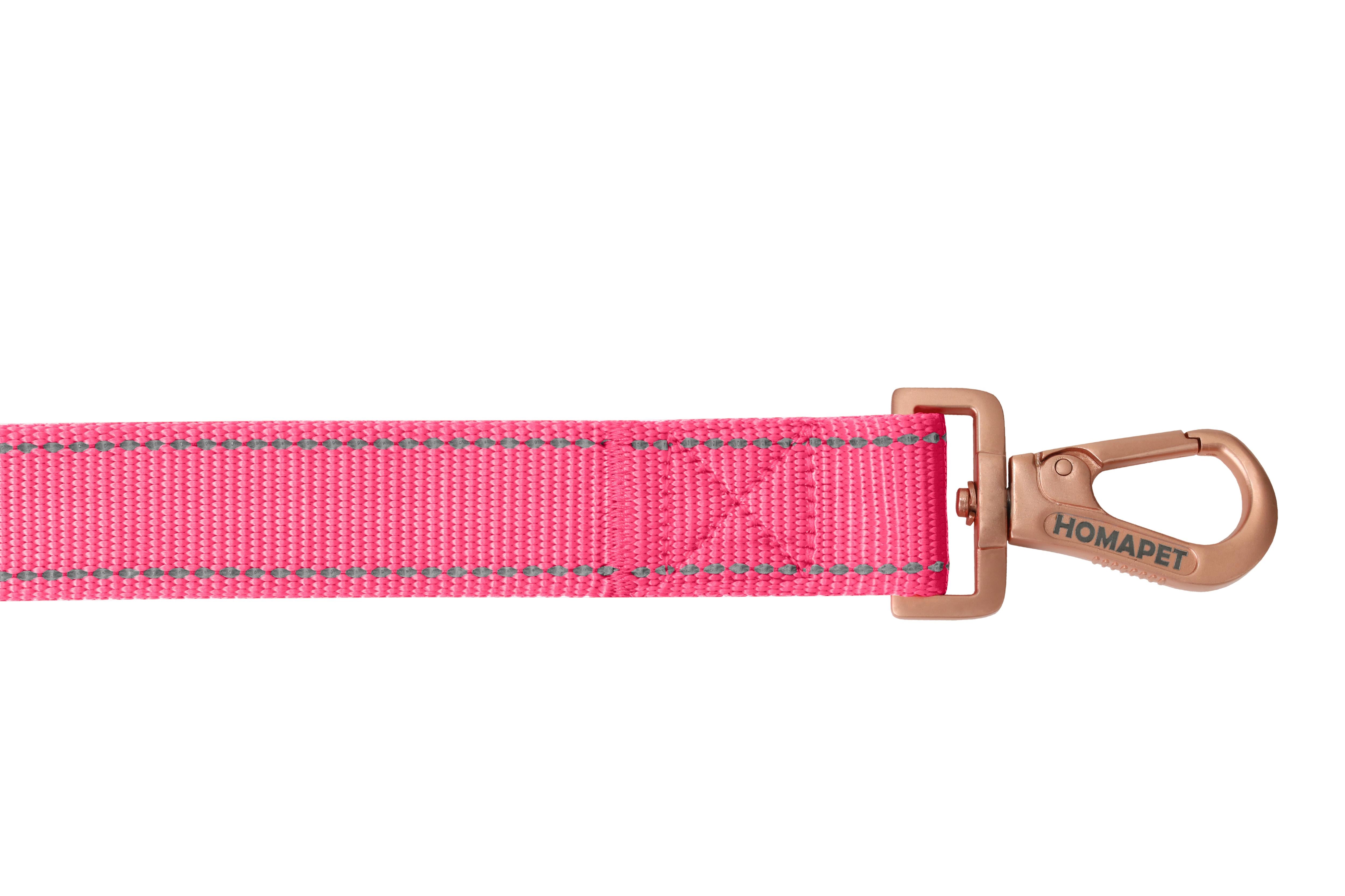 Pink Nylon Dog Leash