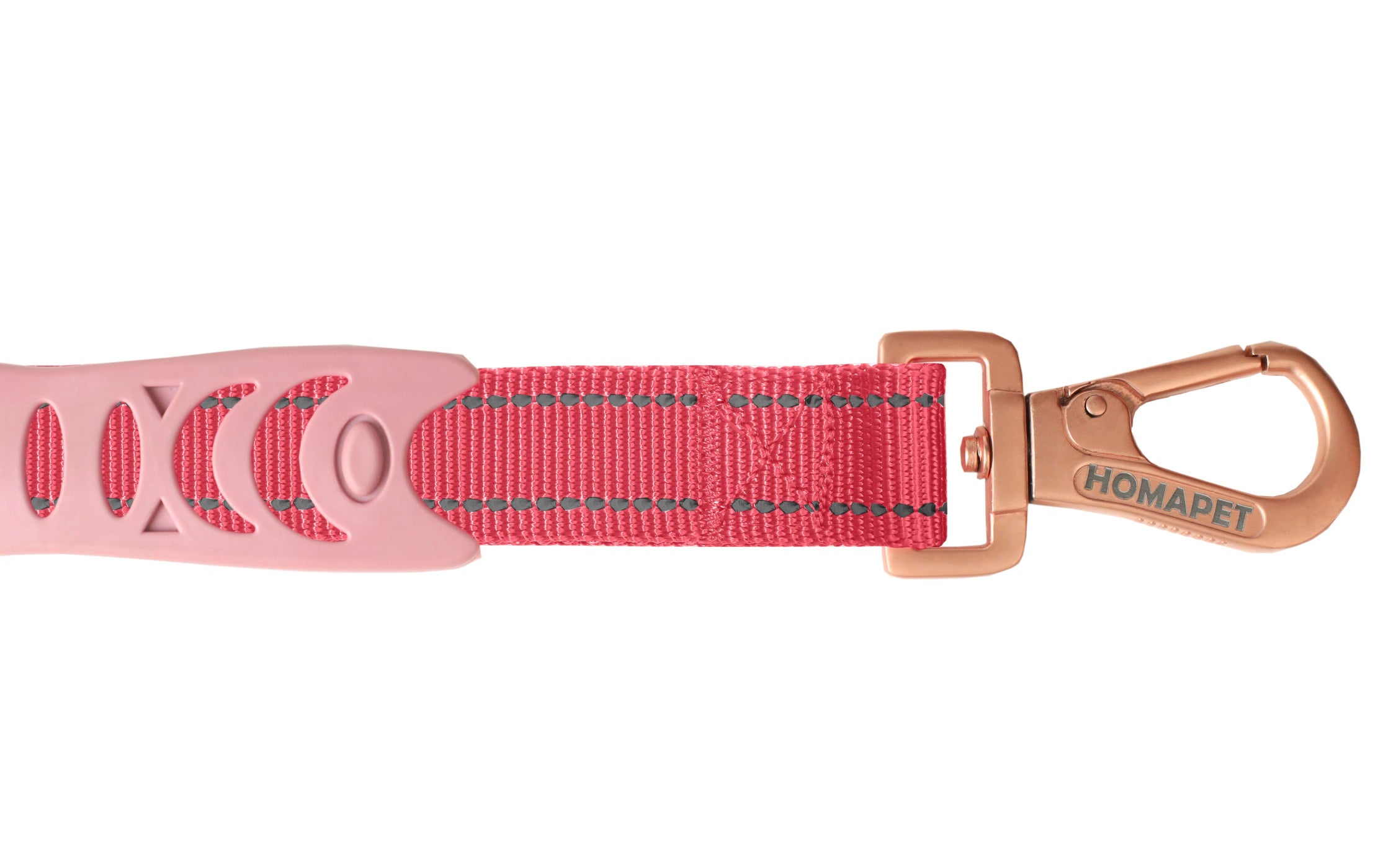 Pink Polyester Full Bungee Dog Leash