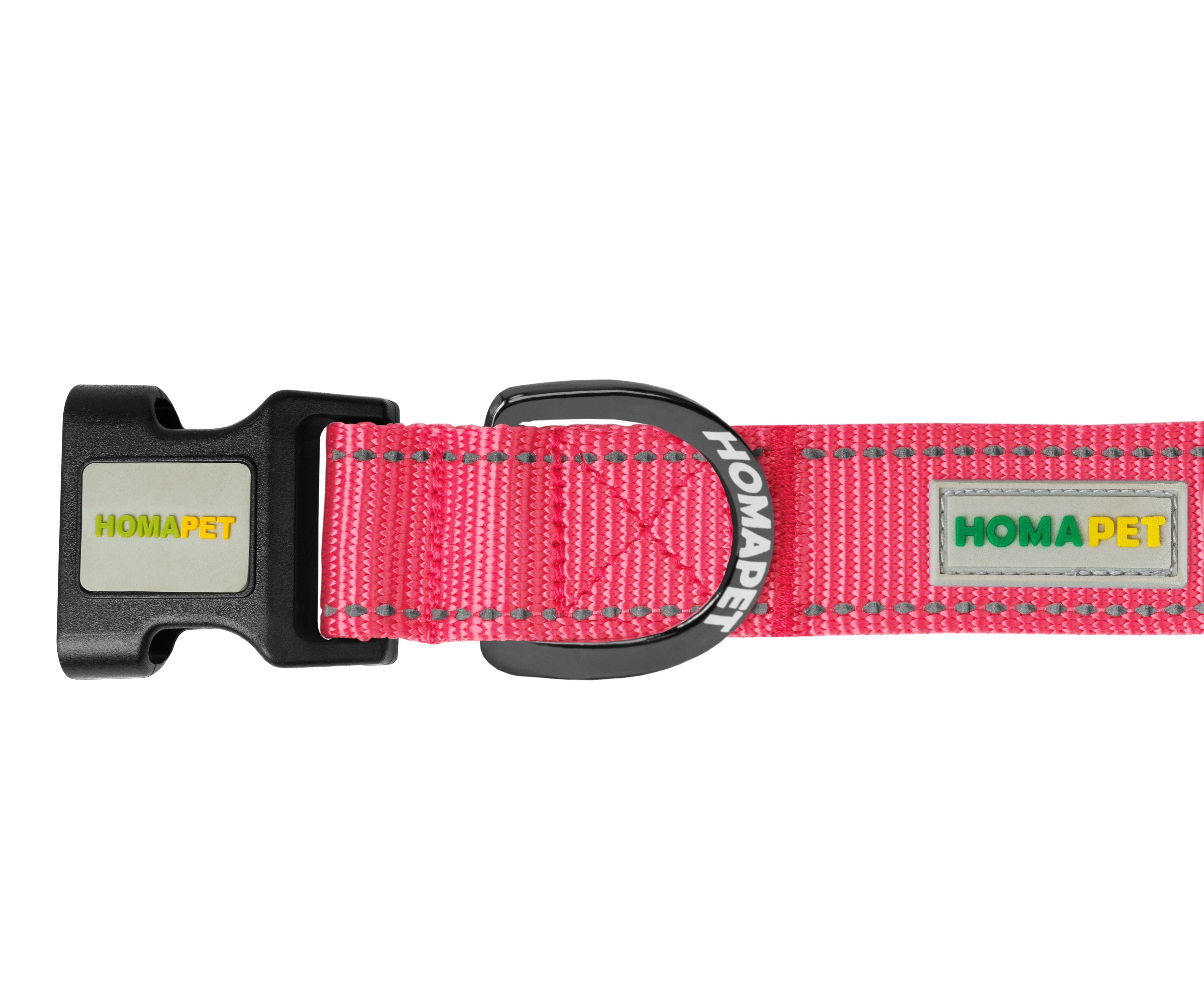 Pink Nylon Dog Collar