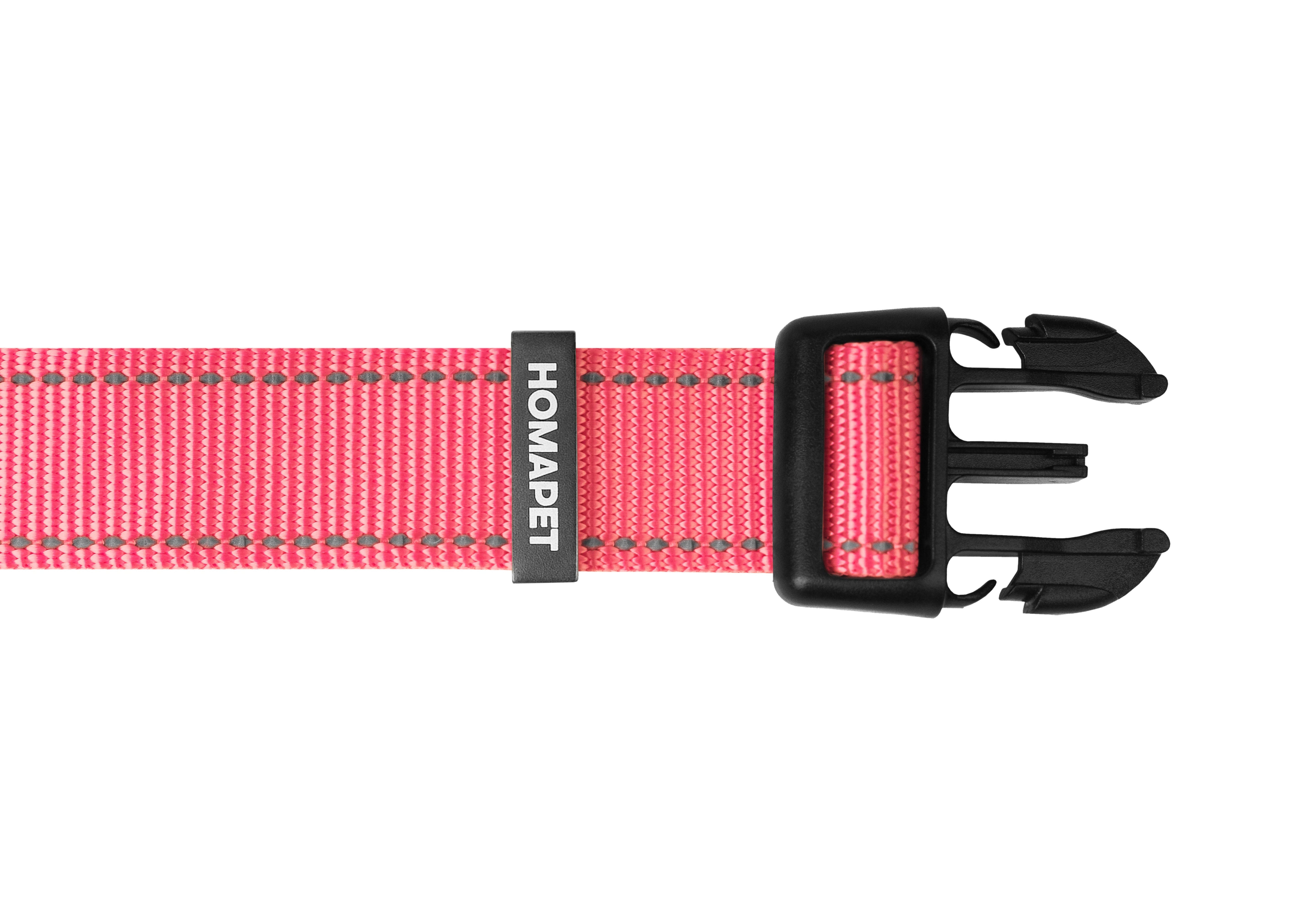 Pink Nylon Dog Collar