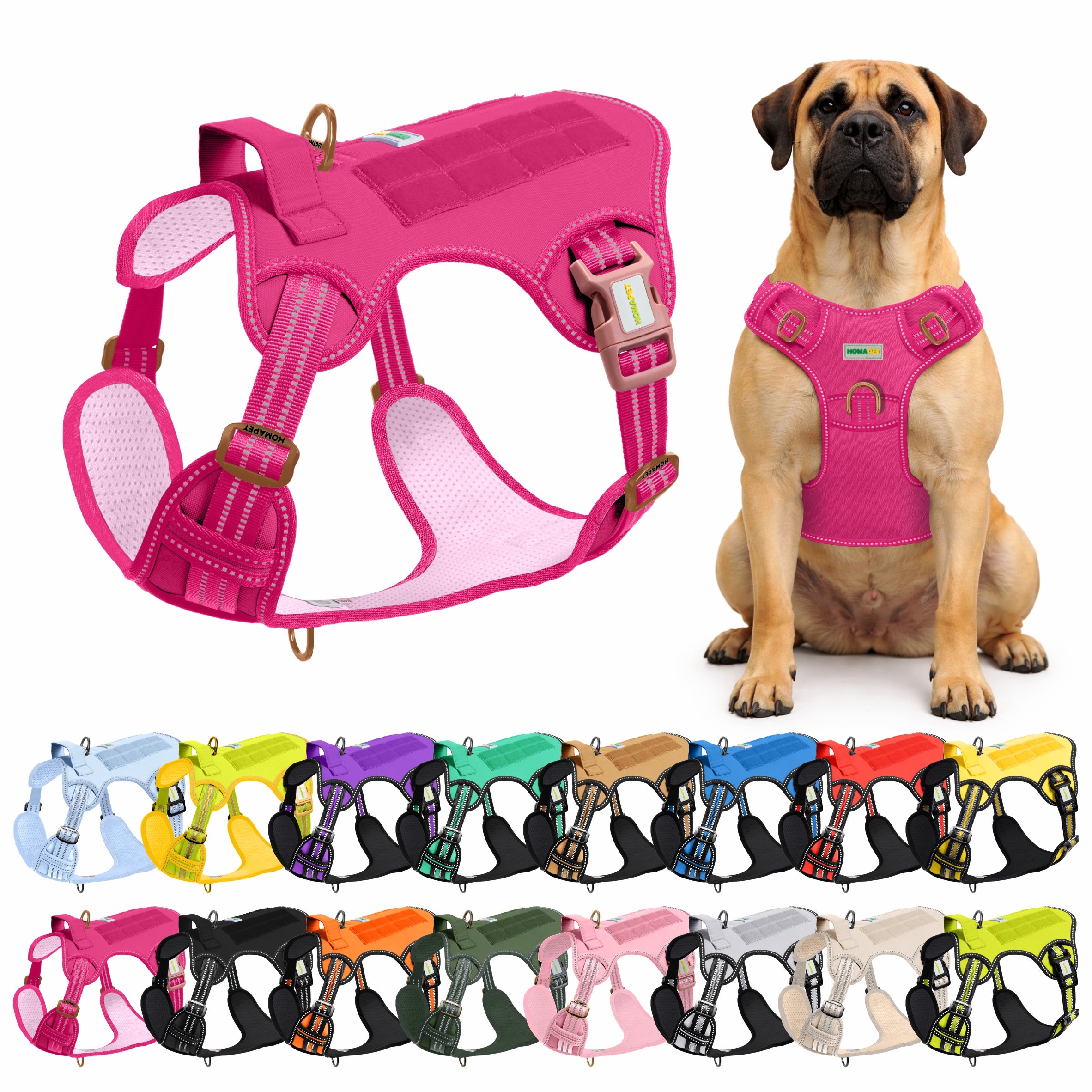 Pink Tactical Dog Harness