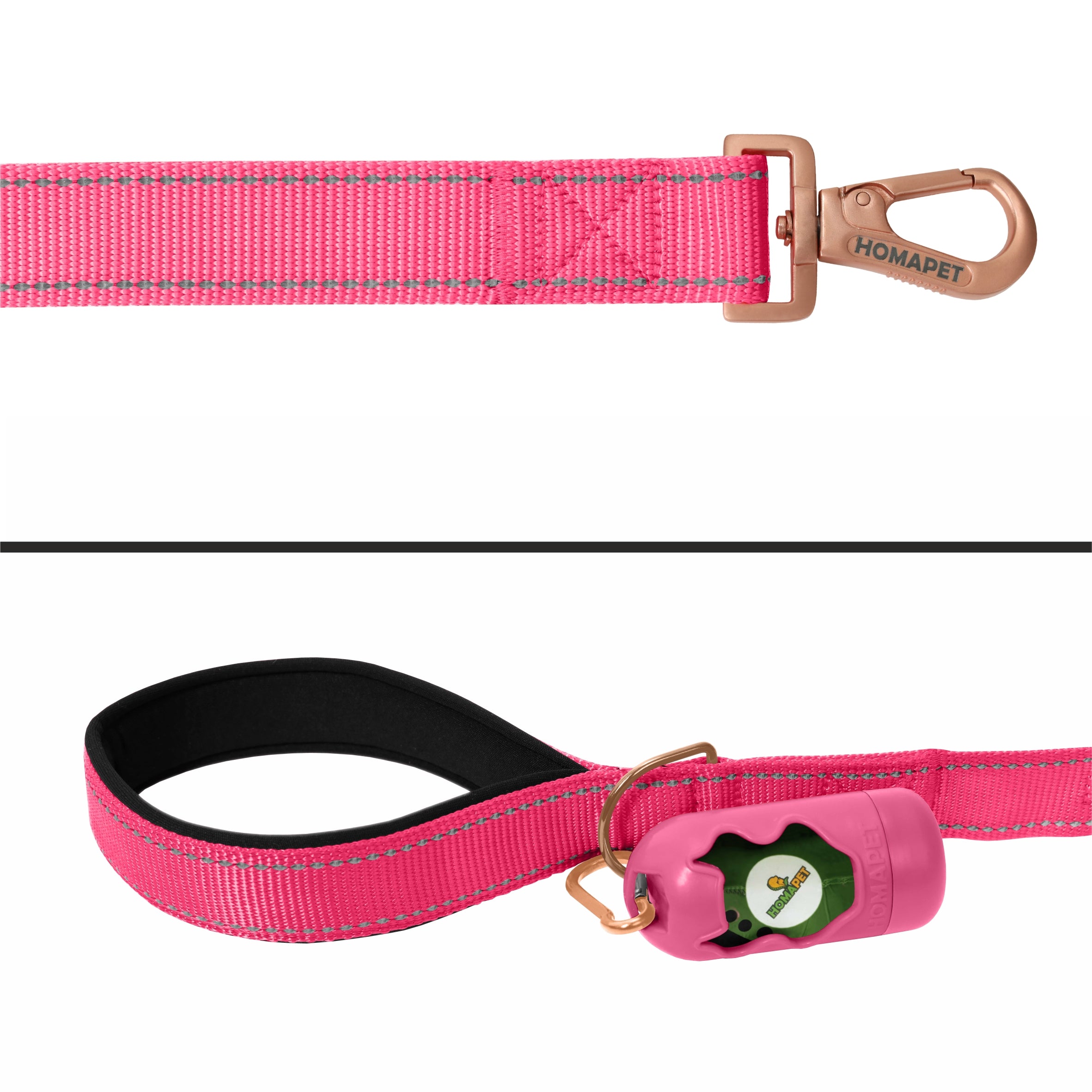Pink Nylon Dog Leash
