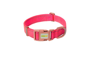 Pink Nylon Dog Collar