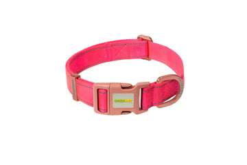Pink Nylon Dog Collar