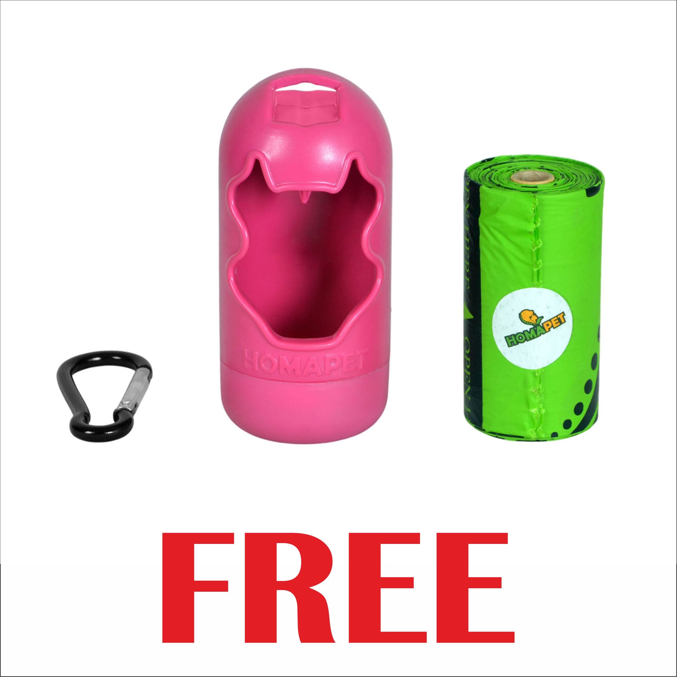 Pink Polyester Full Bungee Dog Leash