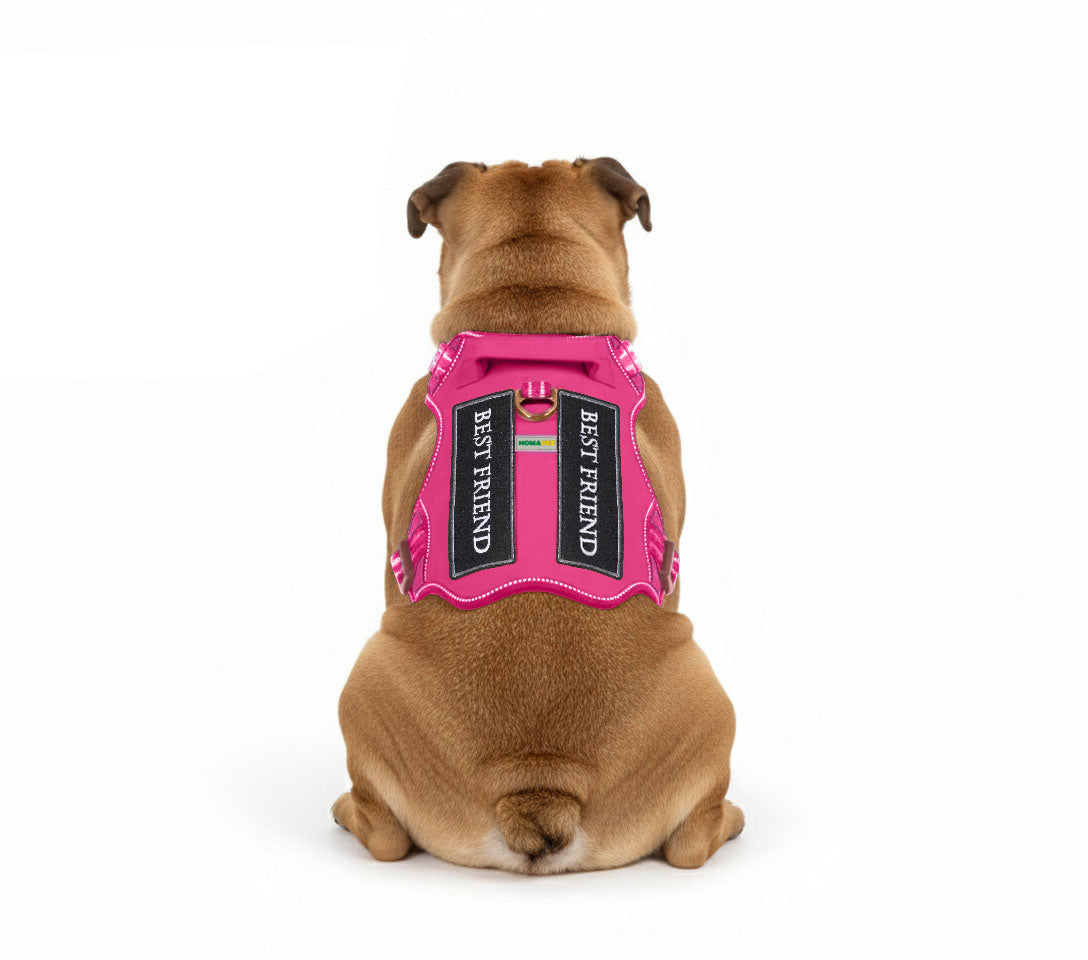Pink Tactical Dog Harness