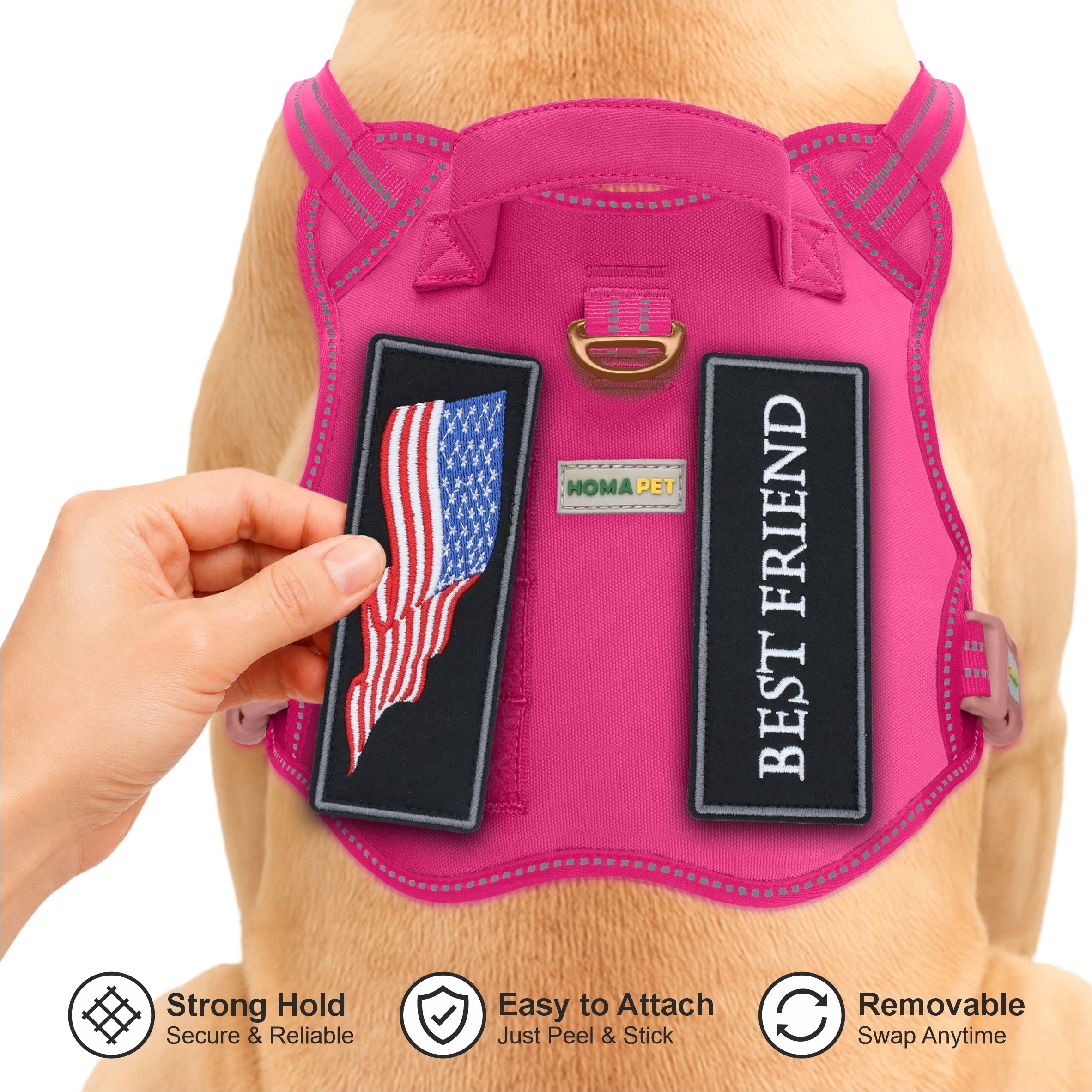 Pink Tactical Dog Harness