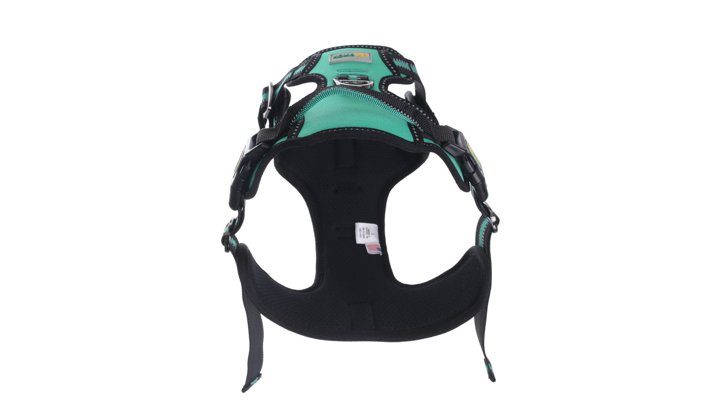 Poly Green No Pull Dog Harness