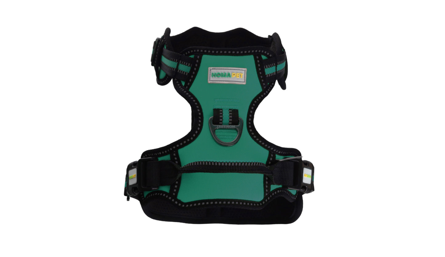 Poly Green No Pull Dog Harness