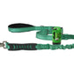 Poly Green Nylon Adjustable Bungee Dog Leash