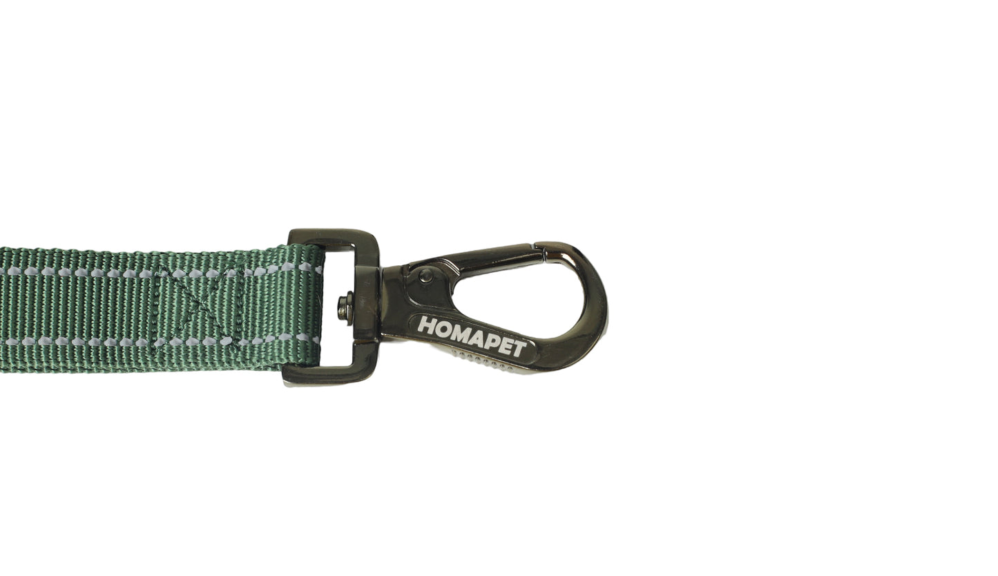 Poly Green Polyester Full Bungee Dog Leash