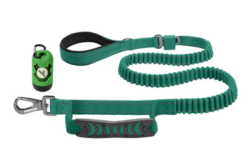 Poly Green Polyester Full Bungee Dog Leash