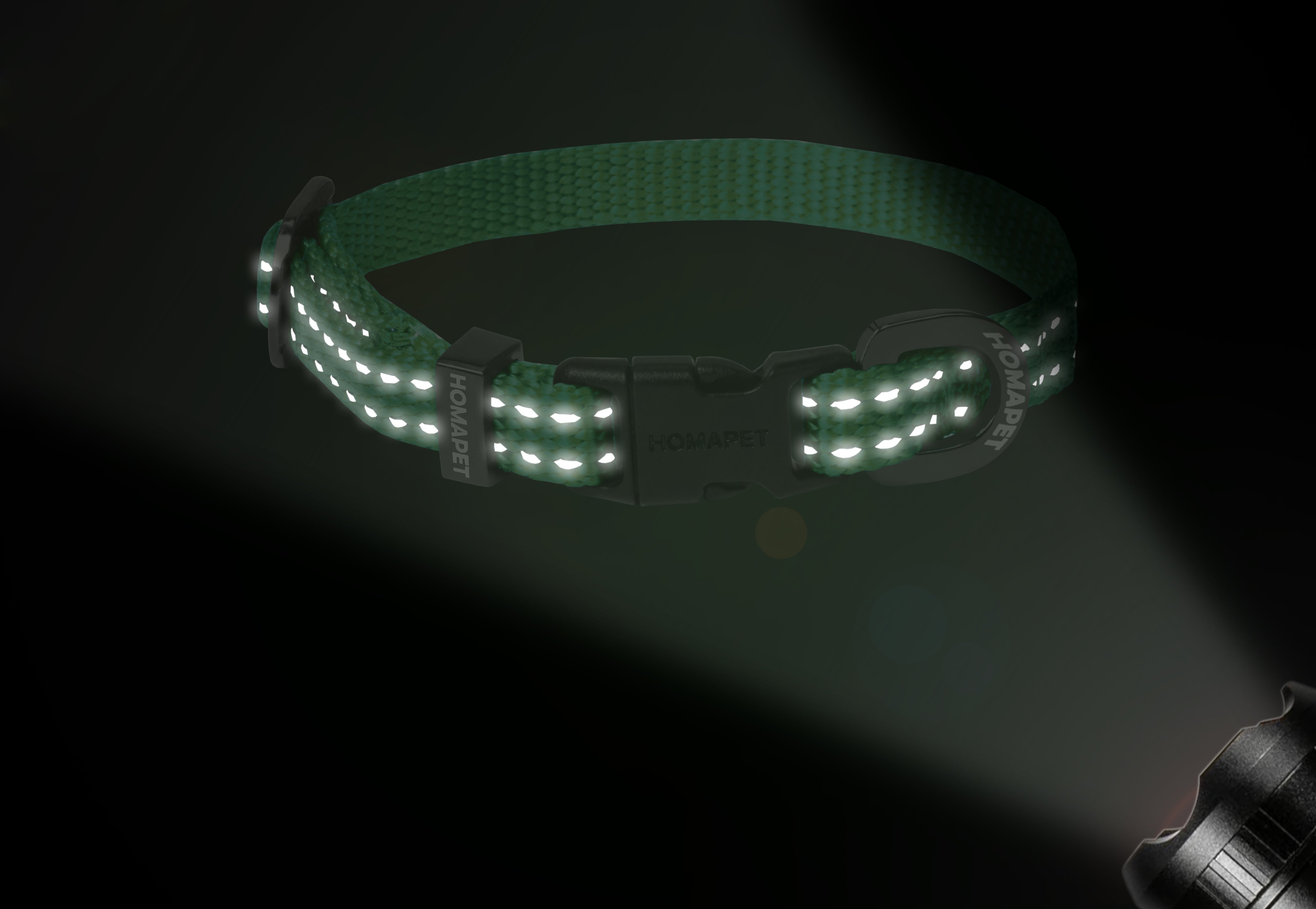 Poly Green Nylon Dog Collar XS