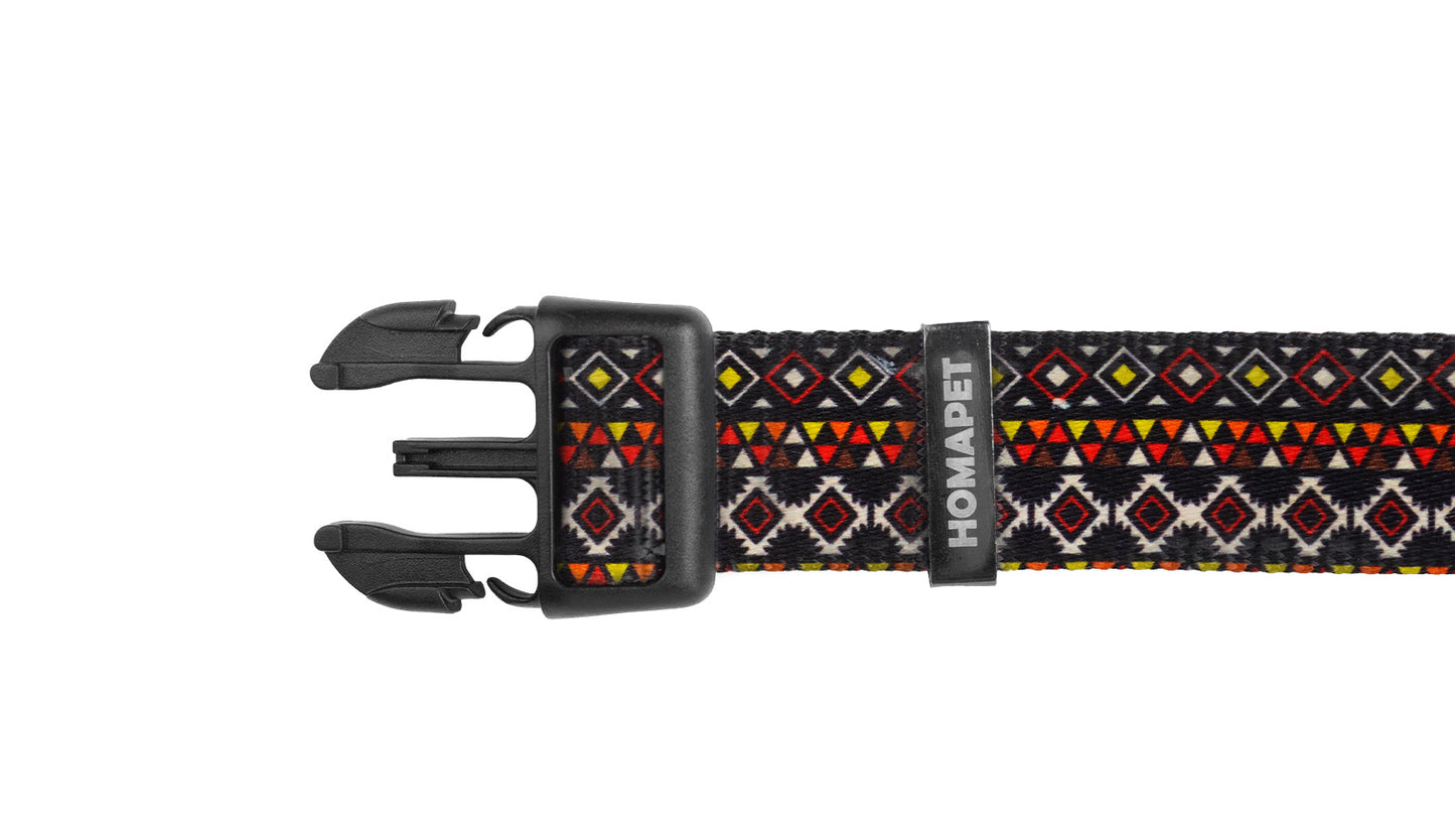 Aztec Printed Polyester Dog Collar