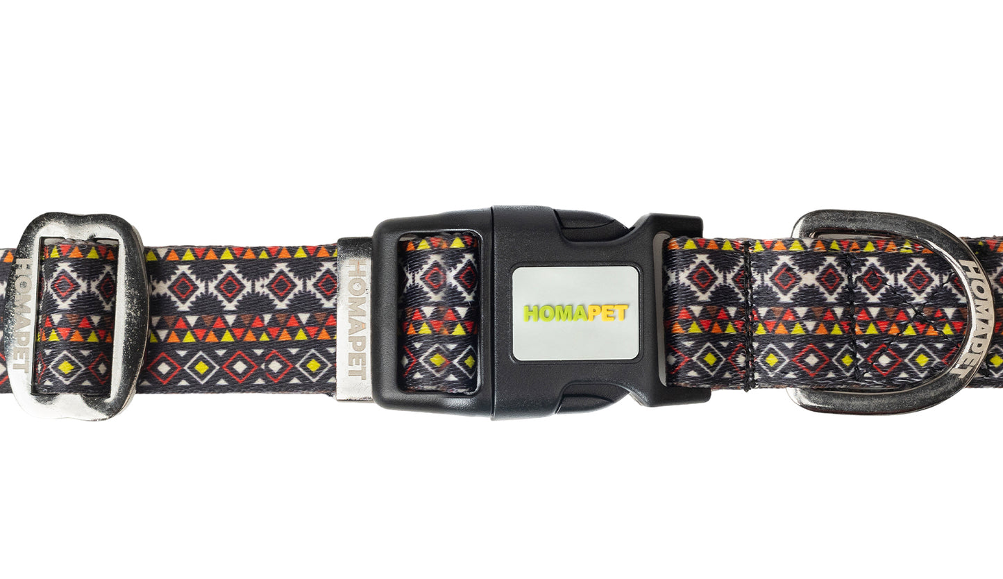 Aztec Printed Polyester Dog Collar